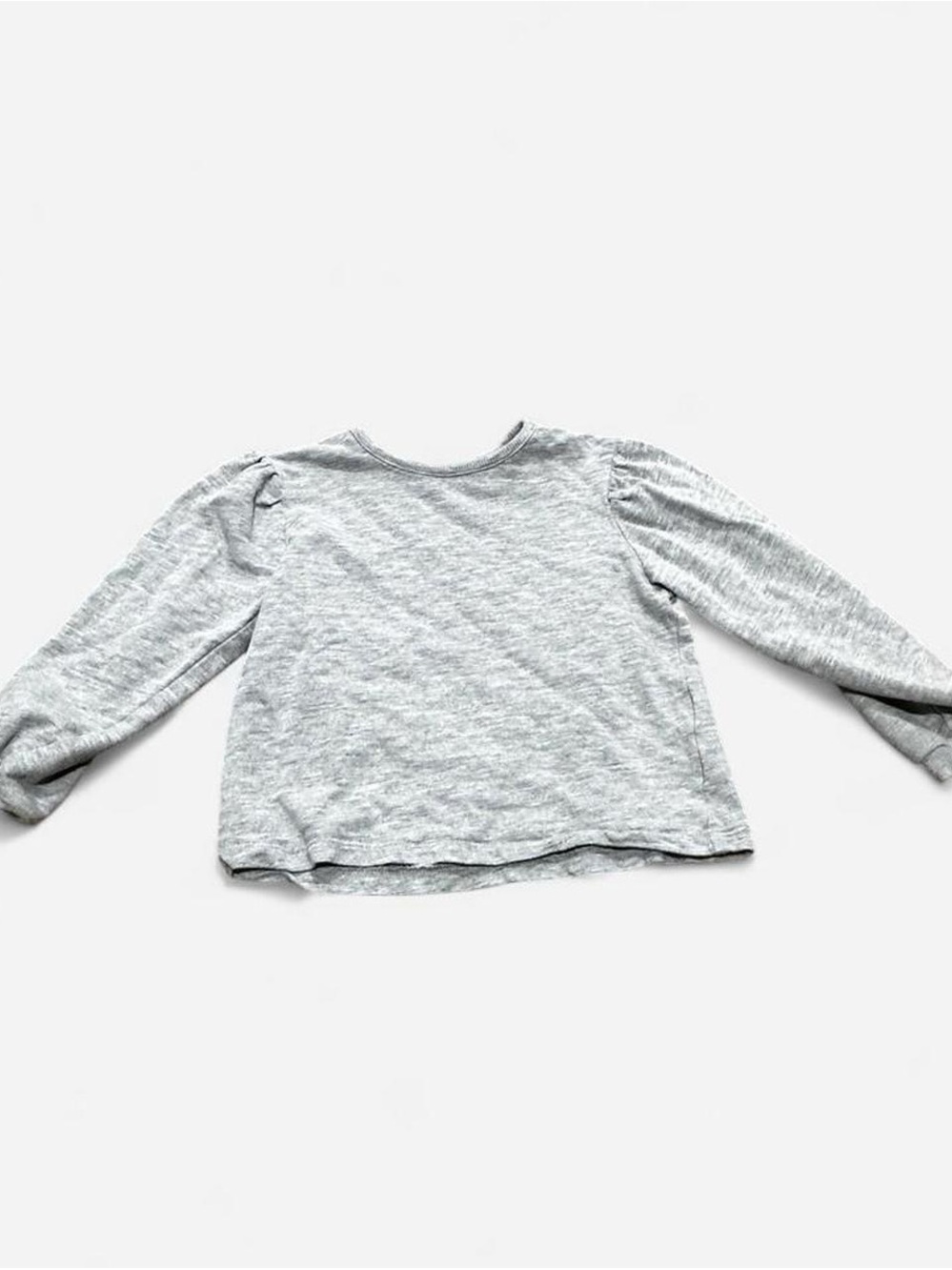 H&M Light Heather Gray Girls' Long-Sleeve Tee